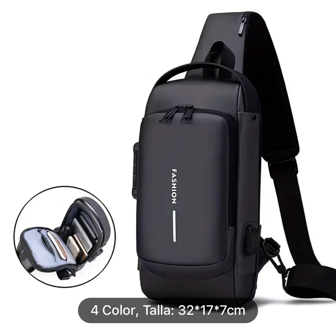 Mochila Impermeable Antirrobo - "¡Protege lo que más importa! Mochila Impermeable Antirrobo con Estilo y Seguridad"