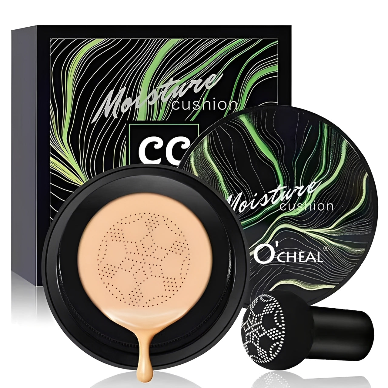 Base moisture cushion OLAUTY ORIGINAL - "¡Luce una Piel Perfecta al Instante con la Base Moisture Cushion Olauty Original!"