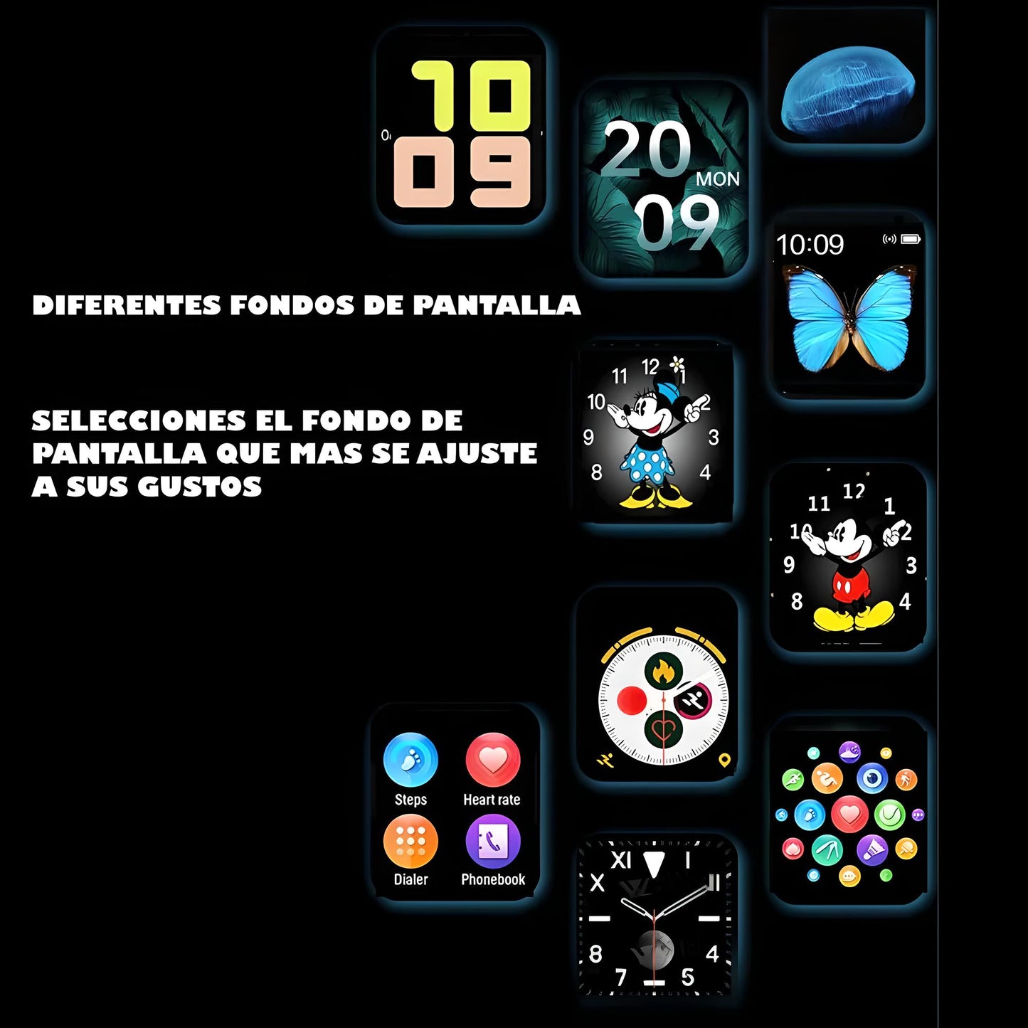 SMART WATCH T500 - “¡Descubre el Smartwatch T500” – desperta curiosidade e interesse imediato.