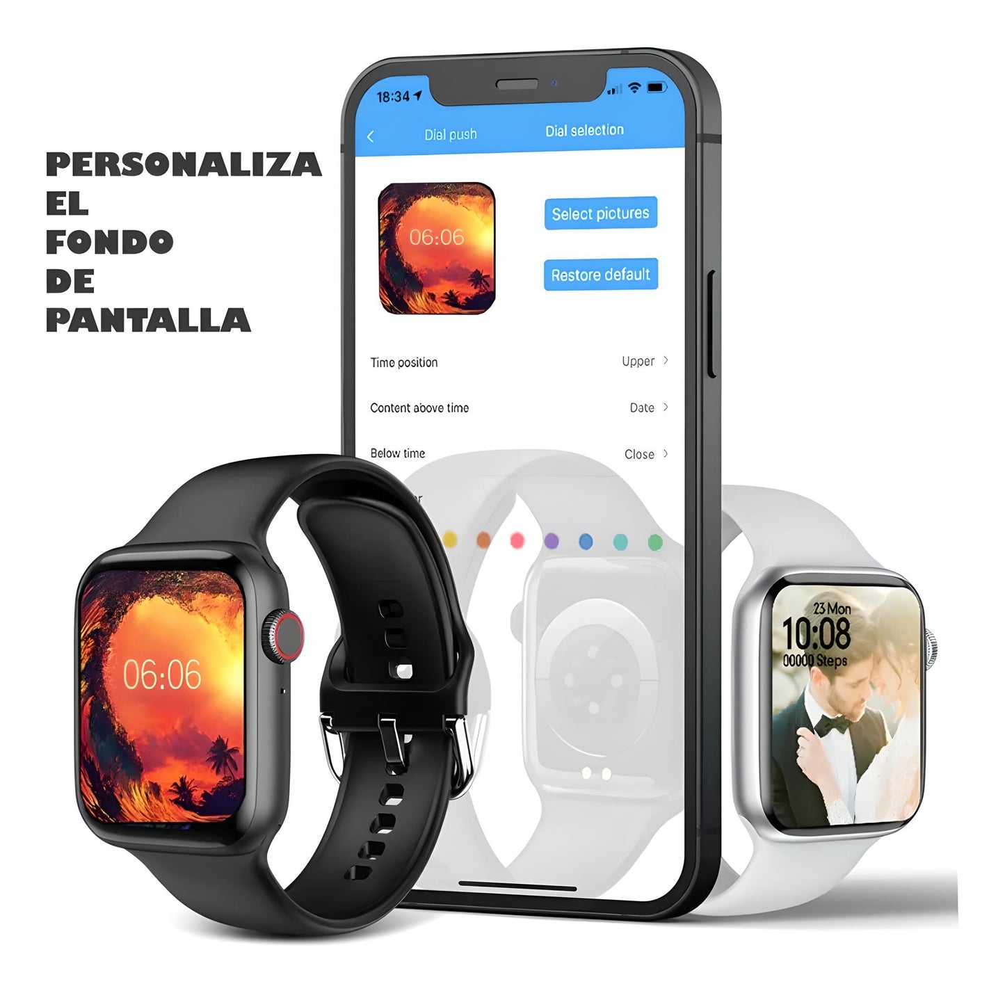 SMART WATCH T500 - “¡Descubre el Smartwatch T500” – desperta curiosidade e interesse imediato.