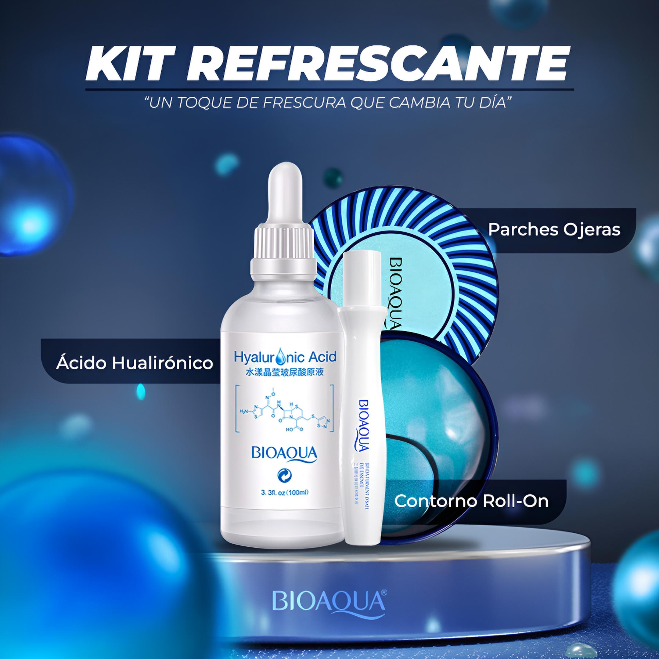 Kit Refrescante Bioaqua 100ml - Piel Hidratada y Mirada Descansada