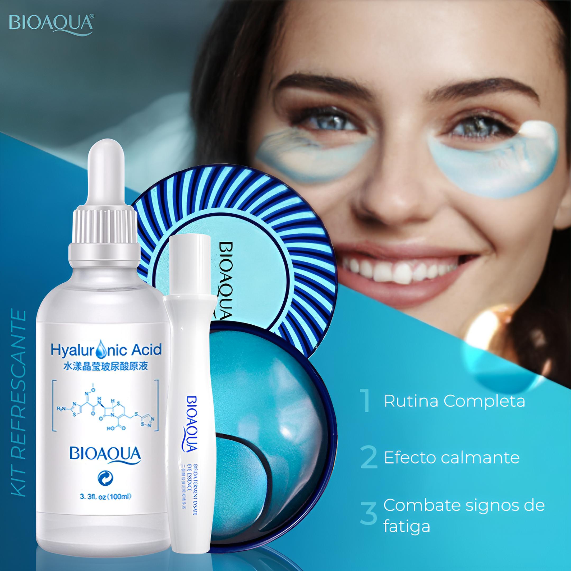Kit Refrescante Bioaqua 100ml - Piel Hidratada y Mirada Descansada