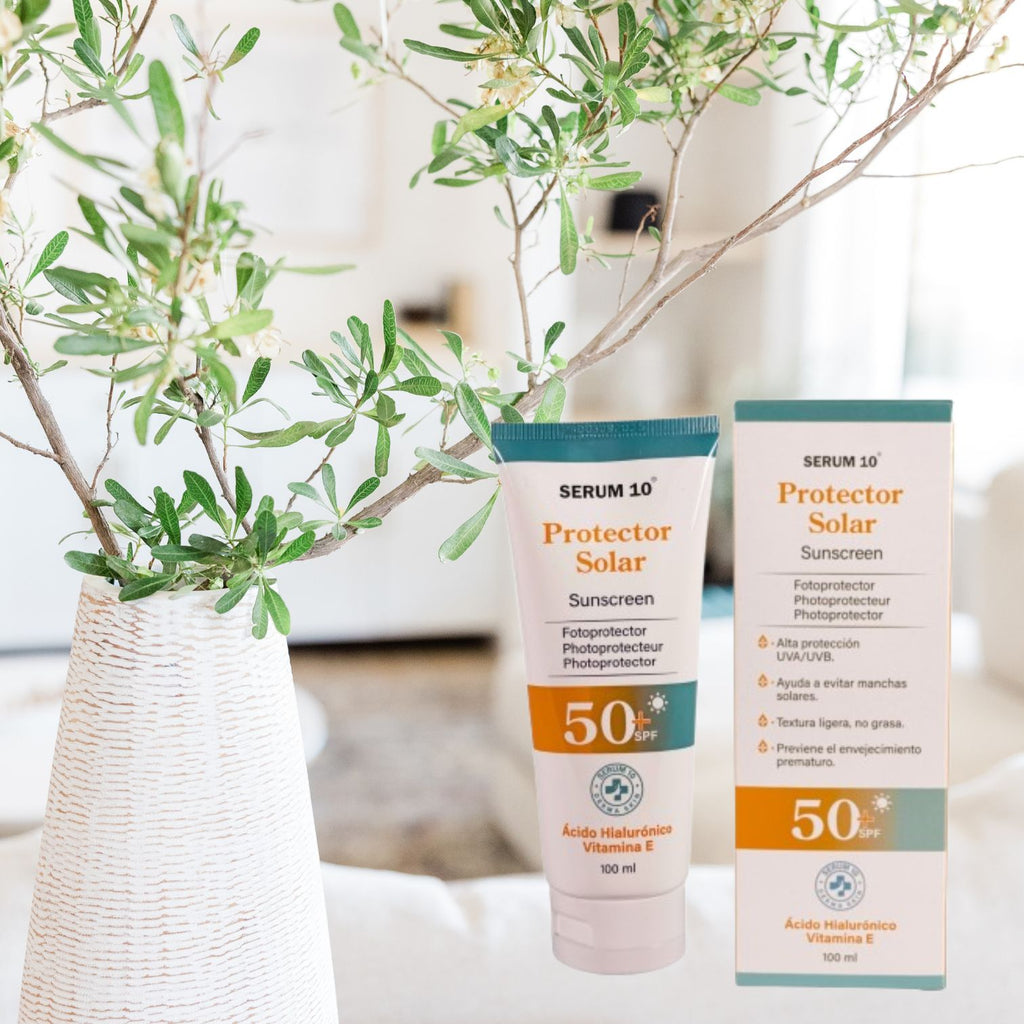 Protector Solar Sérum SPF 50+ con Vitamina E: Protección y Juventud Diaria