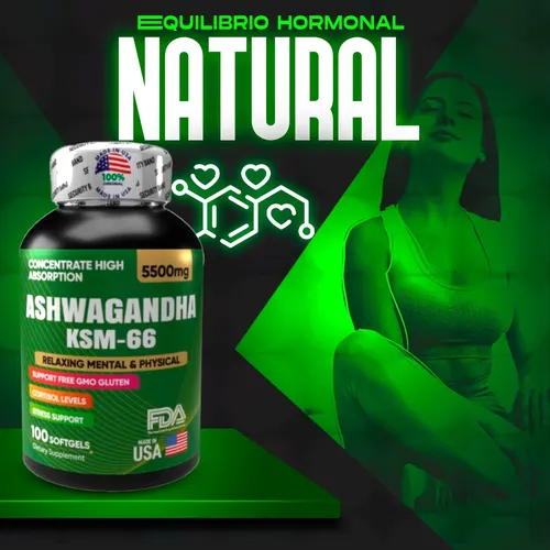 Ashwagandha KSM66 x 100 softgels - "Ashwagandha KSM66 – Energía, Equilibrio y Bienestar en Cada Softgel"