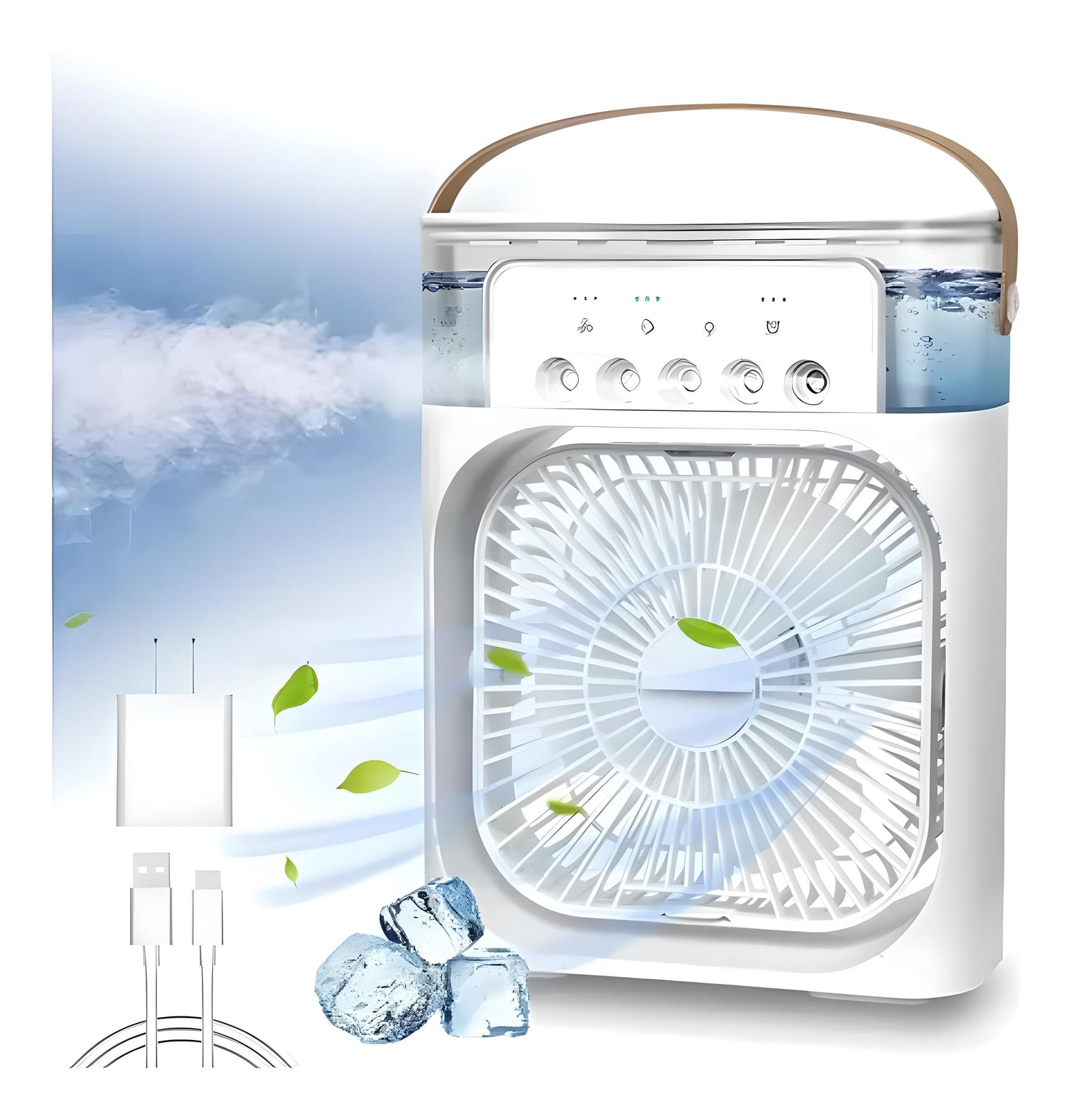 🌬️ Ventilador Humidificador LED: Tu Refugio Fresco en los Días de Calor