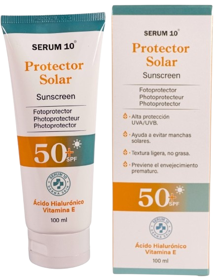 Protector Solar Sérum SPF 50+ con Vitamina E: Protección y Juventud Diaria