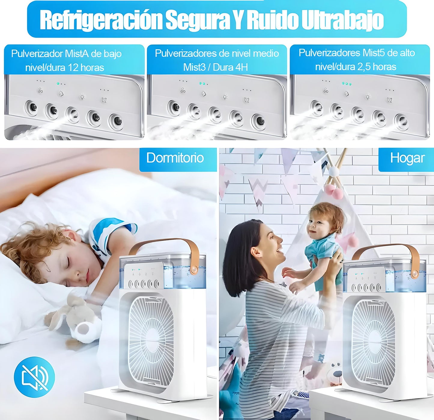 🌬️ Ventilador Humidificador LED: Tu Refugio Fresco en los Días de Calor