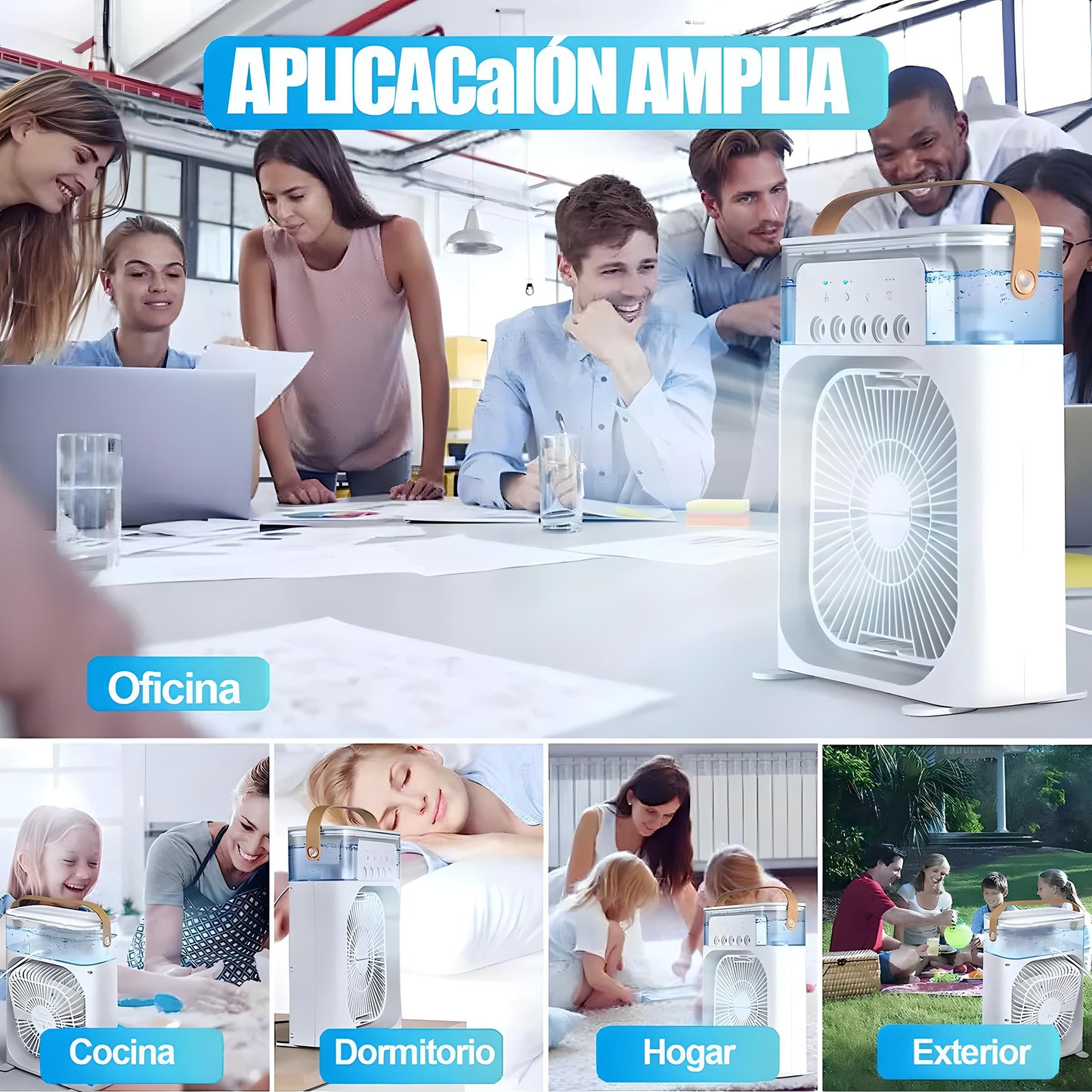 🌬️ Ventilador Humidificador LED: Tu Refugio Fresco en los Días de Calor